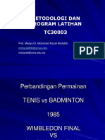 8.1 Pengenalan Kepada Metodologi Sukan