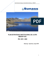 Plan Estrategico Institucional de La Eps Emusap Sac PEI: 2018 - 2020