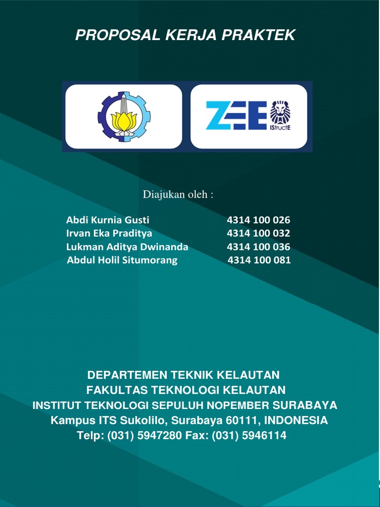 Proposal Pengajuan Kerja Praktik PT. ZEE