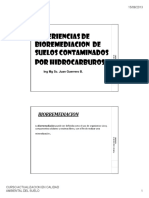 BIOREMEDIACION SUELOS CONTAMINADOS POR HIDROCARBUROS (Modo de Compatibilidad) PDF