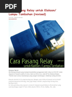 Cara Pasang Relay Untuk Klakson