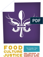 2010_FoodCultureJustice_Conference Brochure