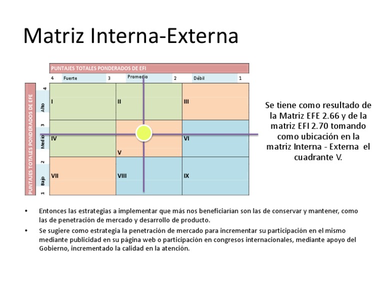 Análisis de Matriz Interna-Externa | PDF