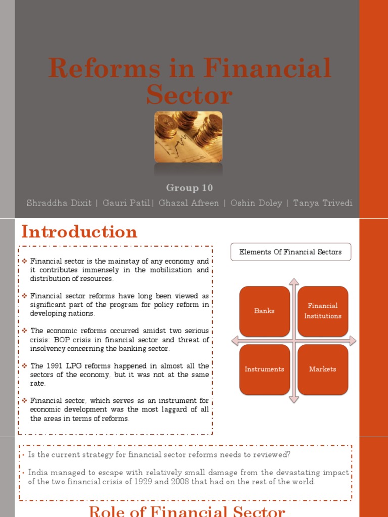Financial Sector Reforms in India | PDF | Bankruptcy | Reserve Bank Of ...
