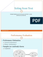 Predicting From Text: Performance Evaluation and Applications
