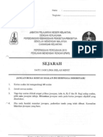 Soalan Percubaan PMR 2010 -  Kelantan - Sejarah