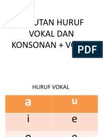 Sebutan Huruf Vokal Dan Konsonan + Vokal