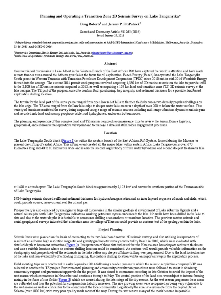 NDX Roberts | PDF | Reflection Seismology | Petroleum Reservoir