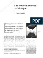 Un recuento del proceso autonómico  en Nicaragua-Consuelo Sánchez