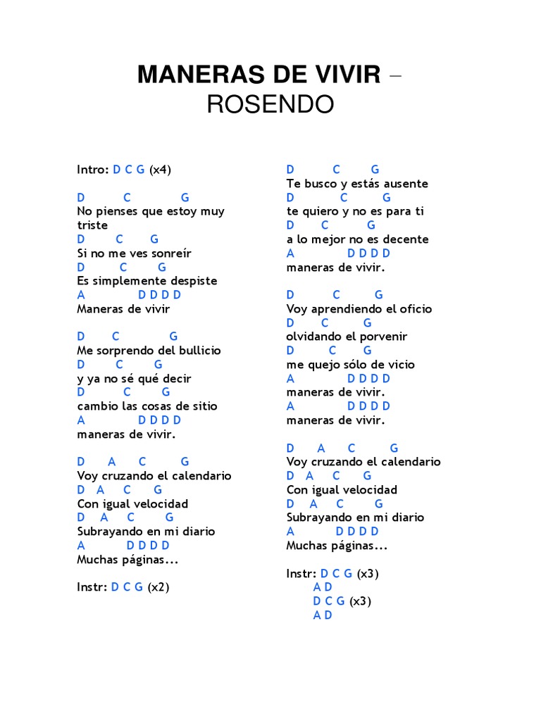 Maneras De Vivir Pdf