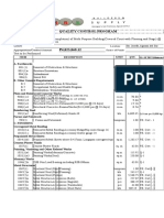 Quality Control Program: Name of Project Location: Source of Funds