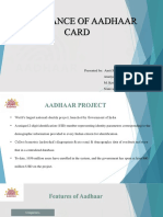 Aadhaar Project Presentation on India's National Identity System
