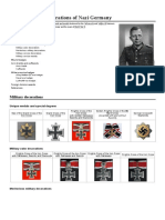 List of Military Decorations of Nazi Germany