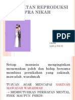 Kesehatan Reproduksi Pra Nikah