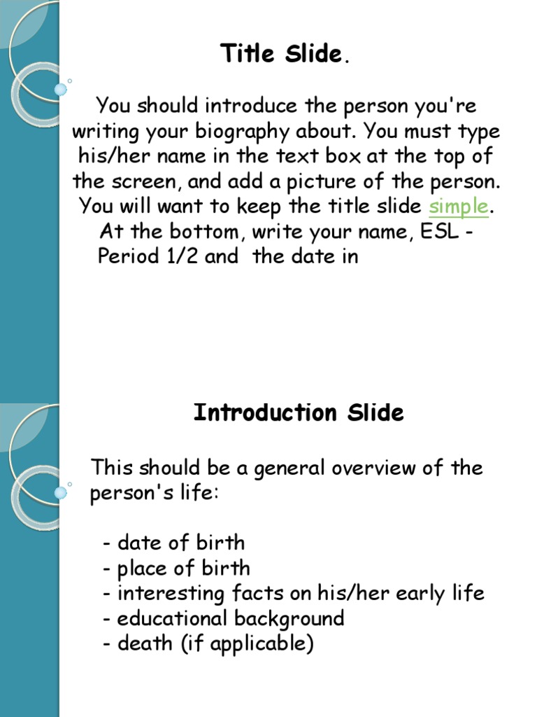 Biography visual data 7