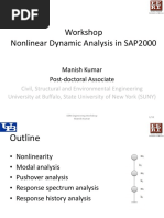 SAP2000 - Nonlinear - Dynamic - Analysis - PDF - 4w P PDF