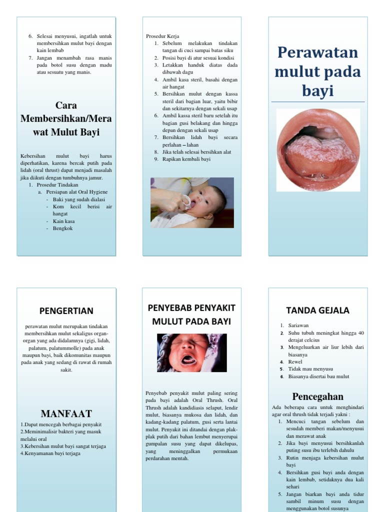 Leaflet Perawatan Mulut Pada Bayi PDF