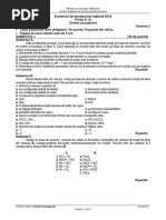 Subiecte Chimie Organica 2018