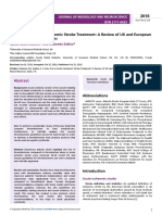 A New Era in Acute Ischaemic Stroke Treatment A Review of Uk and European Thrombectomy Guidelines