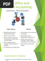 Home Office and Branch Accounting:: General Procedures