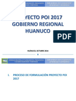 Plan Operativo Institucional - Gobierno Regional Huanuco