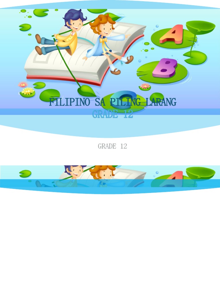 Filipino Sa Piling Larang Grade 12 | PDF