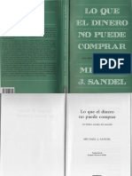 Sandel Michael J Lo Que El Mercado No Puede Comprar Los Limites Morales Del Mercado PDF