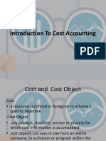 Introduction to Cost Accounting