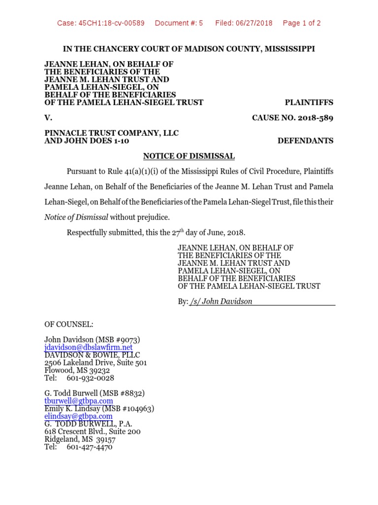 Mississippi Rules Of Civil Procedure >> Pinnacle Lehan File Courts United States Law Mississippi Rules Of Civil Procedure >> Pinnacle Lehan File Courts United States Law