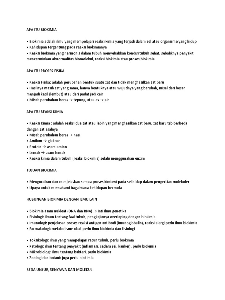 Apa Itu Biokimia PDF