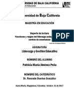 Funciones y Rasgos Del Liderazgo Pedagógico en Los Centros de Enseñanza.