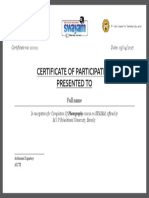 Course Detail Certificate Sample