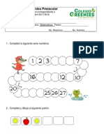 Examen Matematicas Kinder 2 IV