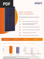Adani 545W Bifacial Solar Panel Datasheet | PDF | Electrical ...