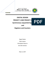 Digital Design Project 5 and Project 6 Synchronous Sequential Logic and Registers and Counters