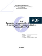 Operacion y Programacion de Sistemas de Control Con Plc