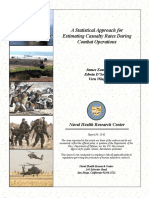A Statistical Approach For Estimating Casualty Rates During Combat Operations