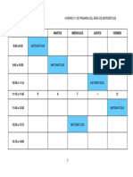  Horario de Jornada Intensiva