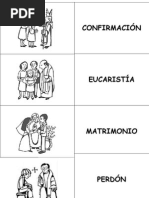 Los 7 Sacramentos De La Iglesia Catolica Bautismo Eucaristia