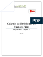 Cálculo de Emisiones de Fuentes Fijas