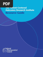 Download The Patient-Centered Outcomes Research Institute Resource Guide by National Pharmaceutical Council SN38281608 doc pdf
