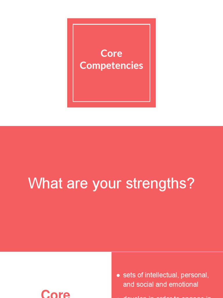 Core Competencies | PDF | Thought | Critical Thinking