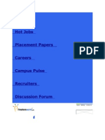 Signup Hot Jobs Placement Papers Careers Campus Pulse Recruiters Discussion Forum