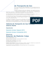 Sistemas de Transporte de Gas