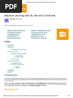 Machine Learning With ML - Net and C# - VB - Net - CodeProject