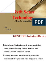 Sixth Sense Technology: - Ideas For Spreading