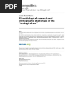 Etnografica 4141 Vol 19 3 Ethnobiological Research and Ethnographic Challenges in the Ecological Era
