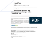Etnografica 4141 Vol 19 3 Ethnobiological Research and Ethnographic Challenges in the Ecological Era