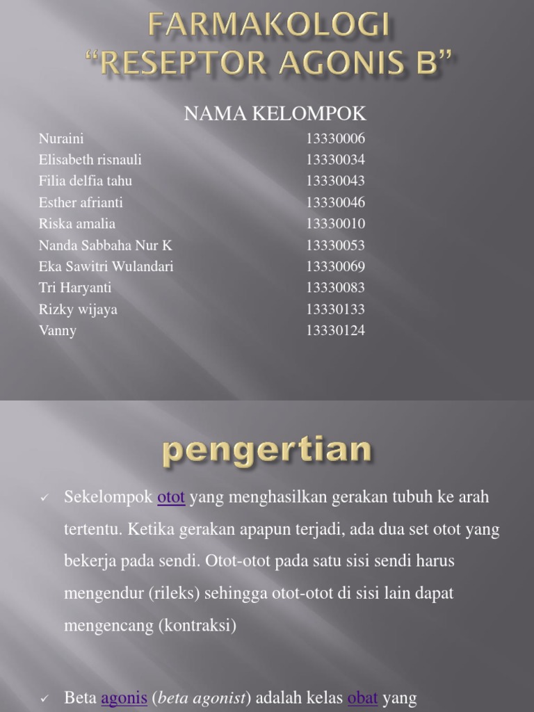 Obat Beta Agonis dan Fungsinya | PDF