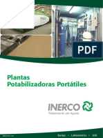 INERCO Plantas Potabilizadoras Portatiles